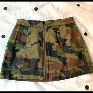 Camo Mini Skirt